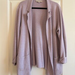 LOFT Women's Lavender Sweater Blazer